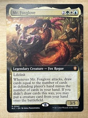 Mr. Foxglove (Extended Art) Bloomburrow BLM MTG | eBay