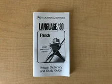 French Phrase Book / Dictionary - Pocket Size - by Language/30 