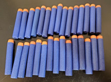 30 Extra Nerf Gun Blue Darts with Orange tips