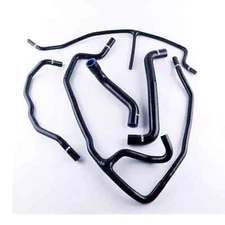Black Silicone Radiator Heater Hose Kit Set Corvette C6 6.0 05-07 7.0 Z06 06-08