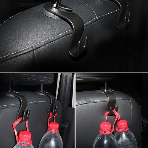 2x Car Interior Seat Back Hook Hanger Holder Bag Clothes Storage Car Accessories - Picture 8 of 12