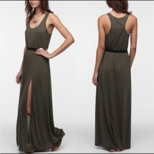 urban Outfitters SILENCE + NOISE Green Double Slit Maxi Dress—SZ. XS