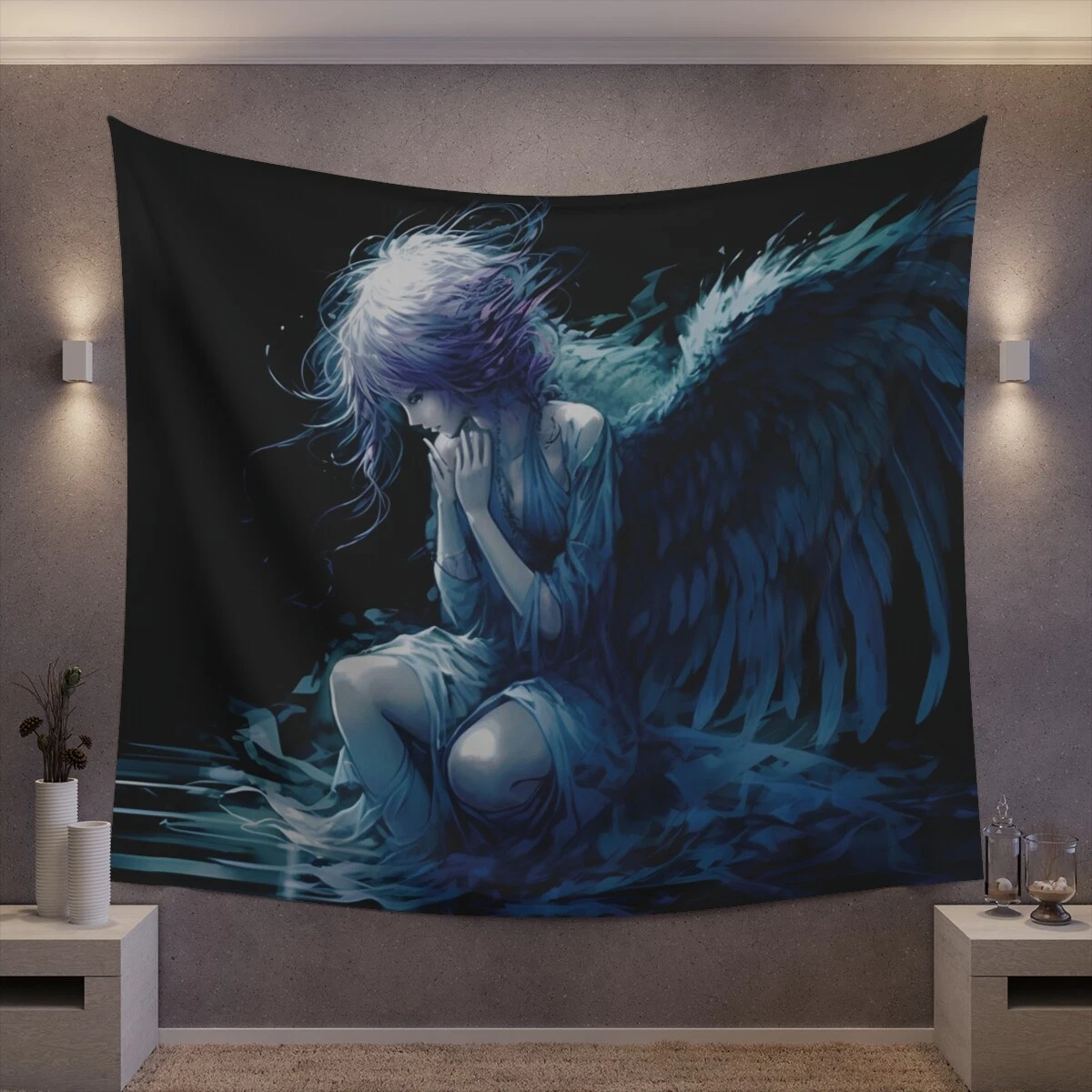 Fallen outlet angel tapestry
