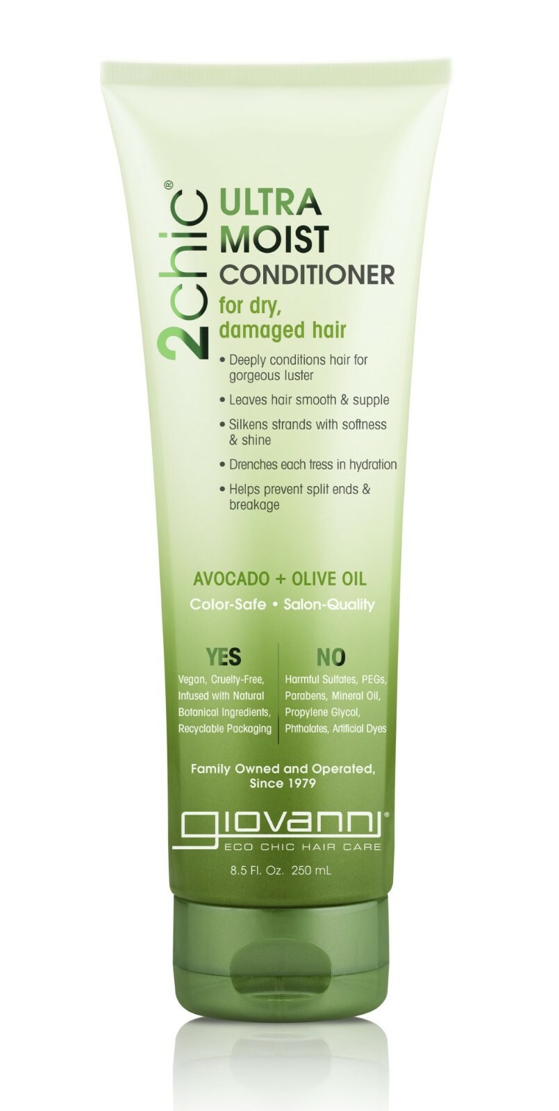 Giovanni, 2Chic Ultra Moist Conditioner, Avocado & Olive Oil 250ml