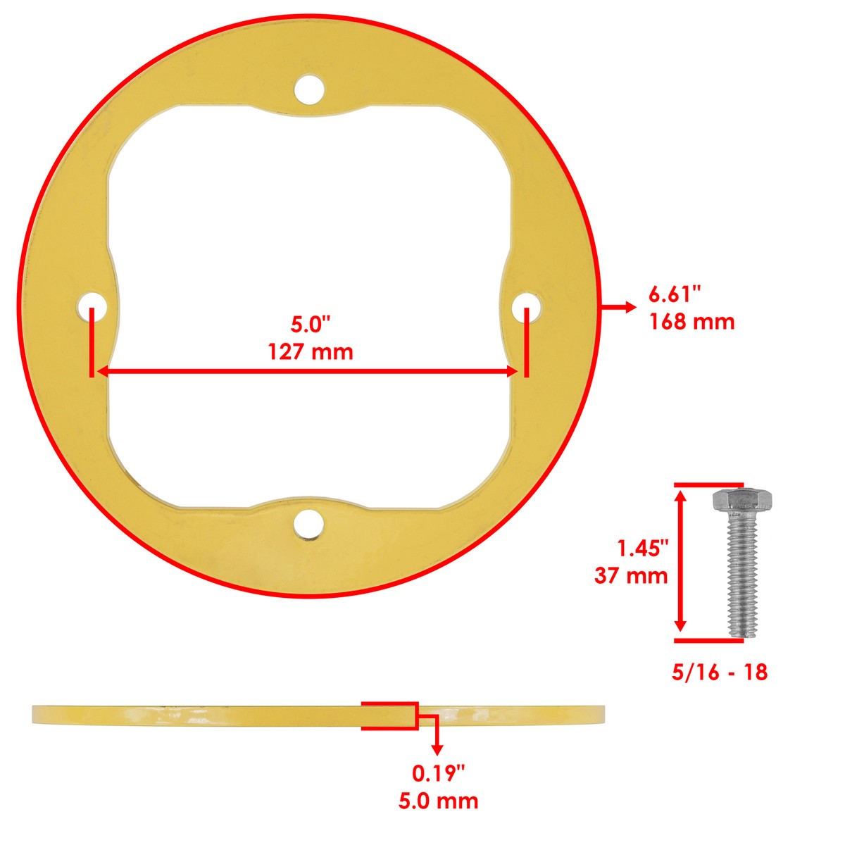2 Set Deck Spindle Reinforcement Ring For MTD Husqvarna 618-06989