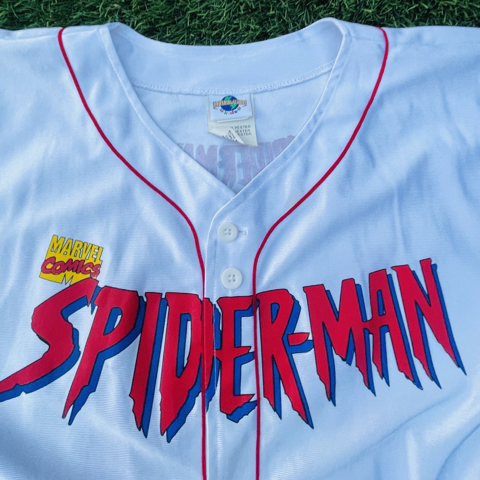 SpiderMan Universal Studios Baseball Jersey Marvel K… Gem