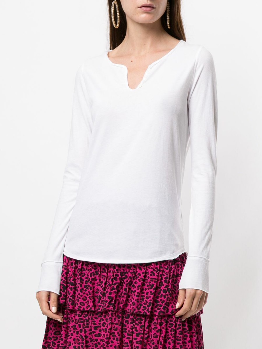 Tシャツ・カットソー ZADIG & VOLTAIRE Woman T-Shirt White JWTS02769 101 ZADIG & VOLTAIRE: T-shirt woman - White | Zadig & Voltaire t
