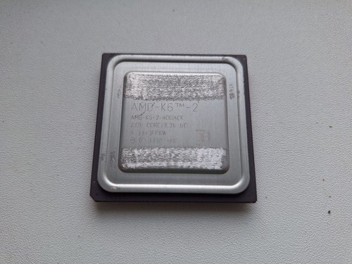AMD K6-2 266 300 333 350 400 450 475 500 550 classic AMD K6-2 Vintage CPU, GOLD - Picture 29 of 47