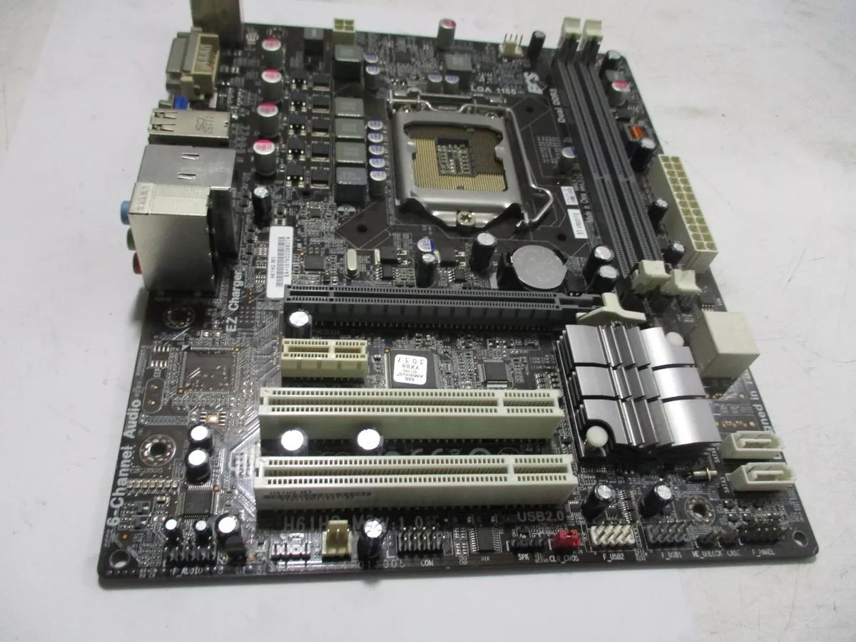 CARTE M RE ECS H61H2 M3 V1.0 mATX H61 Express chipset W 1 X D Sub VGA