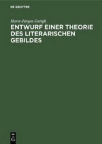 Thumbnail - Entwurf Einer Theorie Des Literarischen Gebildes 2759