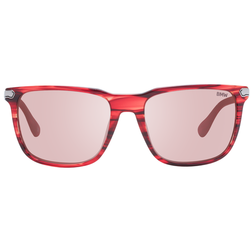BMW Lunettes de Soleil Homme Rouge à Reflets Carré BW0037 68L 56mm - Photo 2 sur 3