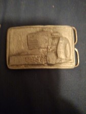 Vintage Metal JI Case Belt Buckle USED