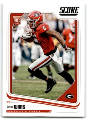 2018 SCORE JAVON WIMS RC GEORGIA BULLDOGS #421