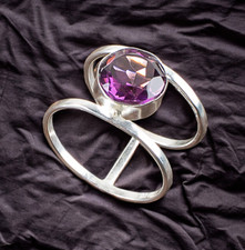 African Amethyst Gemstone 925 Sterling Silver Ring Handmade Jewelry Ring Gift