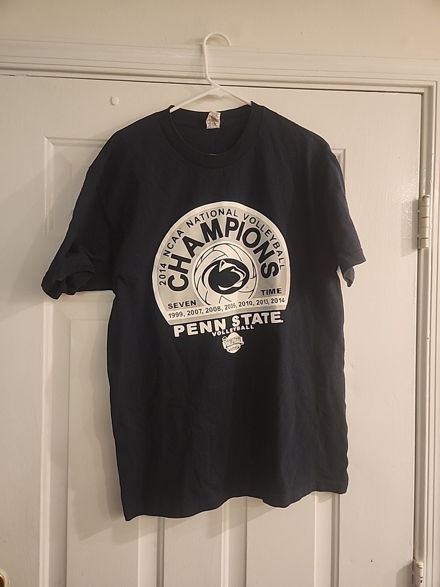Rare Penn State Time NCAA National Champions 2014 Women's Volleyball T  Shirt L