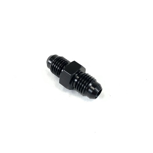 -4AN Male to 4AN Male Straight Flare Swivel Aluminum Fitting Adapter Black - Picture 6 of 8