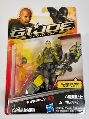FIREFLY GI JOE RETALIATION FIGURE COBRA SABOTEUR BLAST BOARD HASBRO MOSC 2012