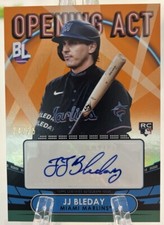 2023 Topps Big League JJ Bleday Rookie Opening Act Orange Auto /25 Marlins A’s
