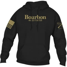 Grunt Style Bourbon Makes It Better Pullover Hoodie - Black