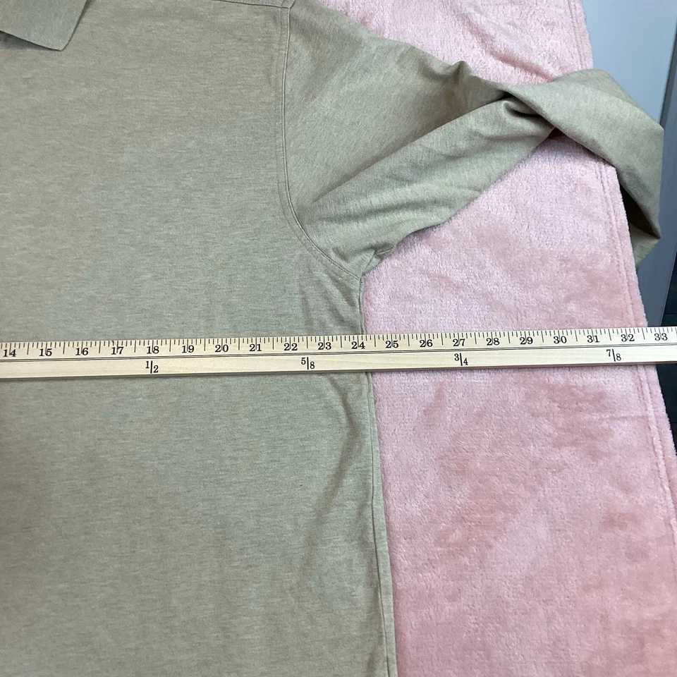 Polo Ashworth 1352 Masculino EZ-Tech Manga Longa Tamanho Grande Bronzeado - Imagem 3 de 4