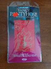 Fancy Fun Part Pantyhose Red sparkling  One size fits 5’ to 6’ tall 100-160 lbs 