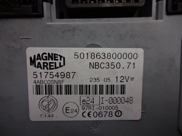 Fuse Box FIAT IDEA 51754987 501863800000 NBC350.71 - Image 2 of 2