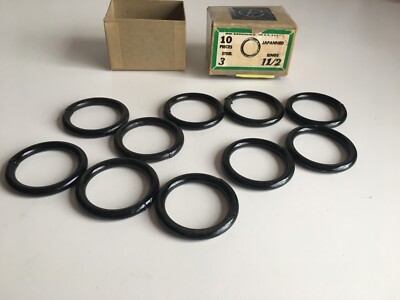 Covert 1 1/2'' Rings for Rope Chain or Straps Box of 10 Black in Color