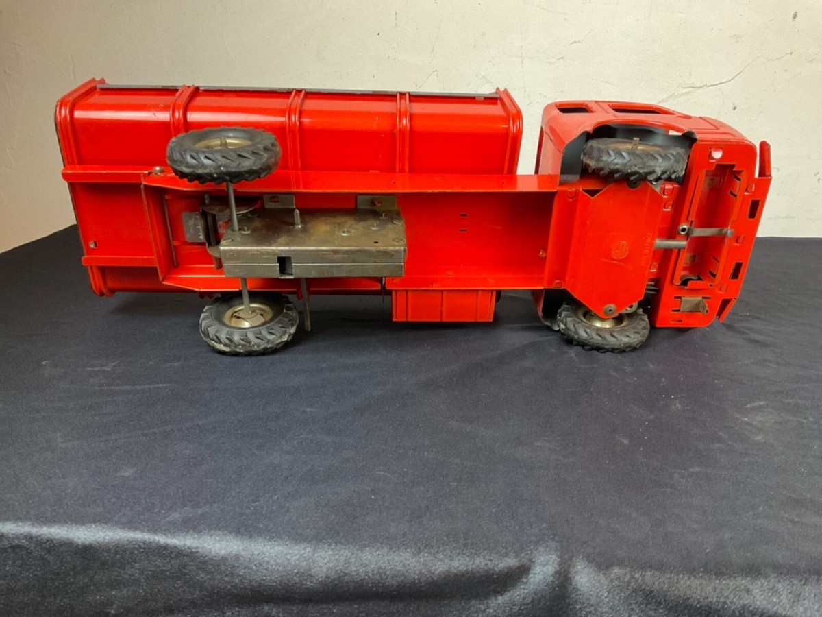Camion Joustra SOMUA Benne Basculante Longue - 42 Cm - Tôle - Réf 456 - 1958 - France