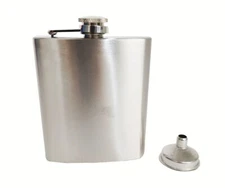 12 OZ Alcohol Portable Pocket Flask Funnel Whiskey Flask 355ml Stainless Steel