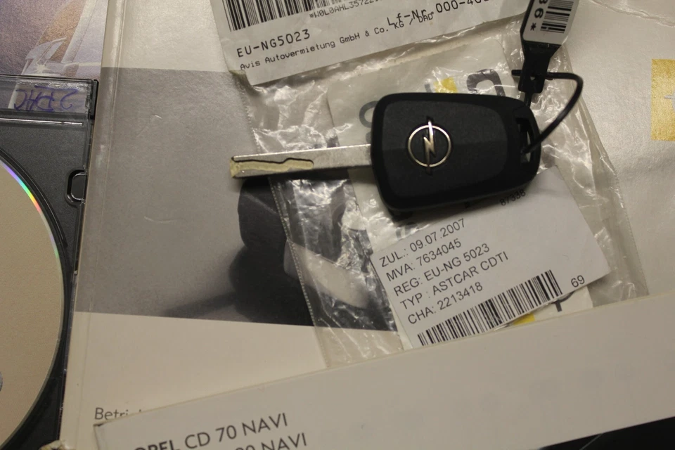 Opel  Astra H  NAVI Navigation CD Vauxhall 2006  Europa FERNBEDIENUNGSSCHLÜSSEL - Bild 3 von 4