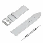 Pedea Leather Watch Strap Smartwatches, 22mm white