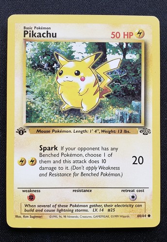 1999 Pokemon Jungle 1st Edition - Pikachu 60/64 NM - Bild 1 von 2