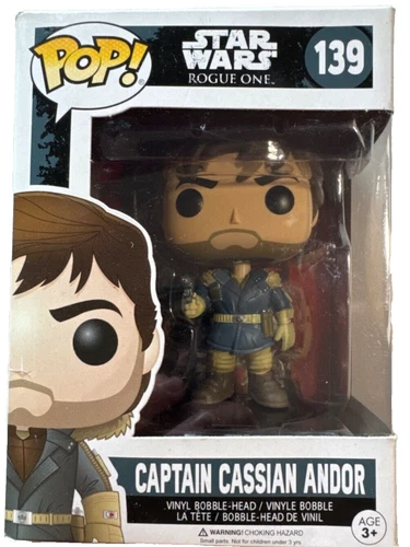 Funko Pop! Star Wars Rogue One #139 Captain Cassian Andor Vinyl Bobble-Head Fig