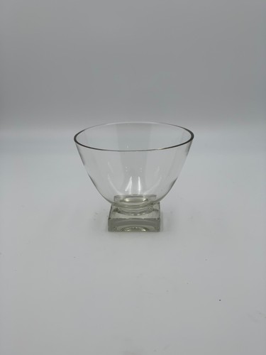 HL Karhula Signed Crystal Bowl Clear Glass - Picture 5 of 9