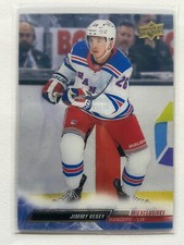 2022-23 Upper Deck UD Exclusives Clear Cut Gold Foil #594 Jimmy Vesey