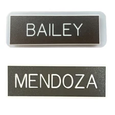 Custom Army Dress Black Name Tag, Regular Post