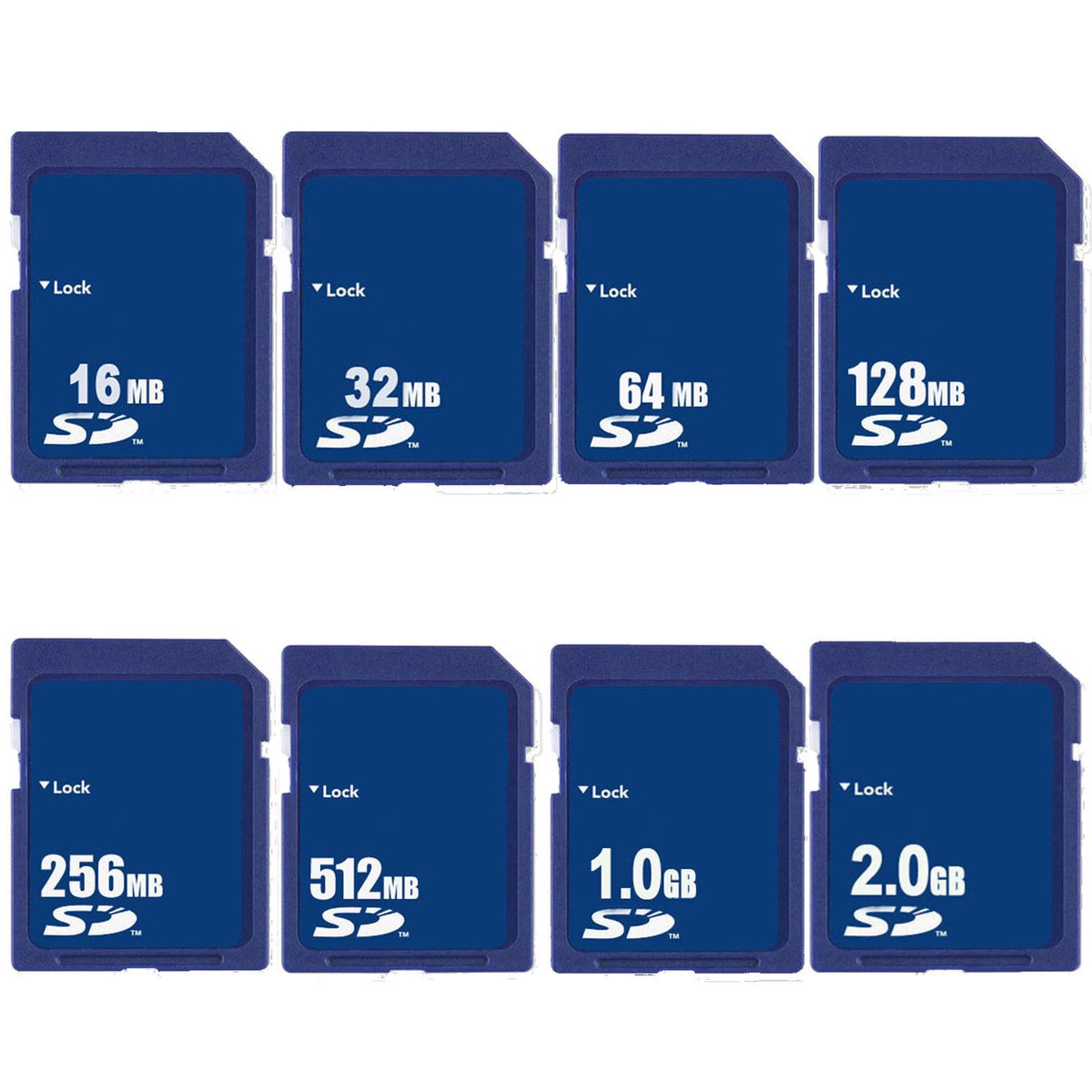Indmem SD Card 32/64/128/256/512MB 1/2GB Secure Digital Sdandard