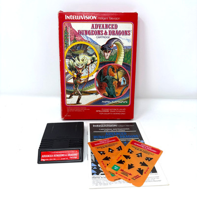1982 Intellivision Advanced Dungeons & Dragons Video Game Complete in Box CIB