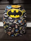 BATMAN ROBIN Backpack DC Comics School Book Bag Vintage Black 1966 Graphics  NWT