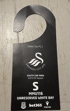 2025 STOKE CITY V SWANSEA CITY @ BET365 STADIUM CHAMPIONSHIP CAR PARK PASS VGC