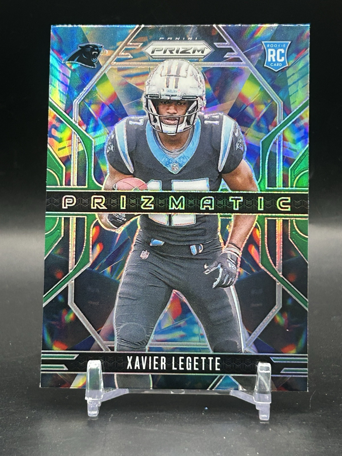 2024 Panini Prizm #16 Xavier Legette Prizmatic Silver Prizm - Panthers