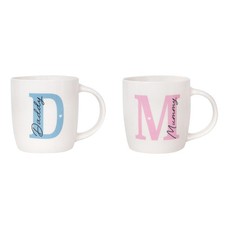 Mummy & Daddy Mug Gift Set Child Toddler New Parent Baby Shower Tea Coffee Cup