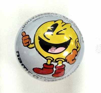Namco Cyber Station Pac-Man glide ball 1991 arcade prize - rare, ~1 1/4'' sphere