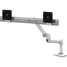 Ergotron Desk Mount for Monitor - Polished Aluminum 45489026 