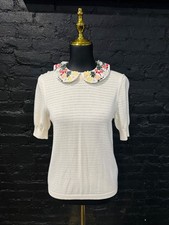 Alice + Olivia Removable Embroidered Collar BRIDGERTON STYLE