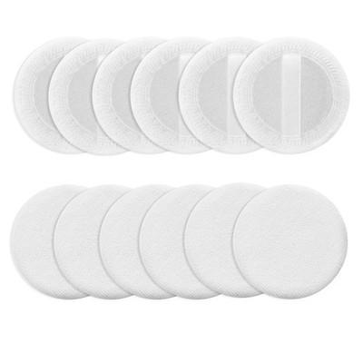 Loose Powder Puff 12 Pieces 2.36in White - Velour Makeup Applicator