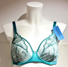 Sexy Maison Lejaby BH EU 65 E  Mint Grün Blumen UNGETRAGEN MIT ETIKETT