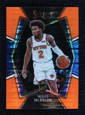 2021 Select Premier Level FOTL Neon Orange Pulsar Prizm 2/15 Miles McBride 8d9