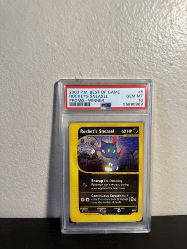 Rocket's Sneasel graded PSA 10 for sale on eBay