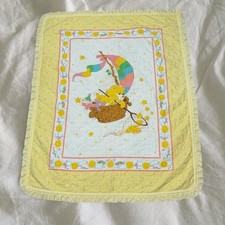 Vintage Care Bear Baby Pastel Kids Y2K Character Quilt